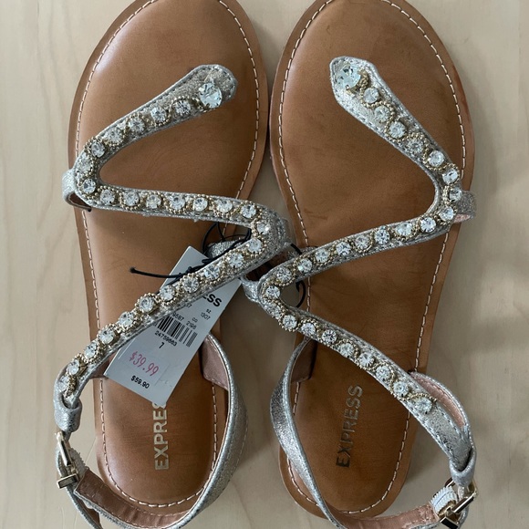 Express Sandals Size 7 - Picture 1 of 2